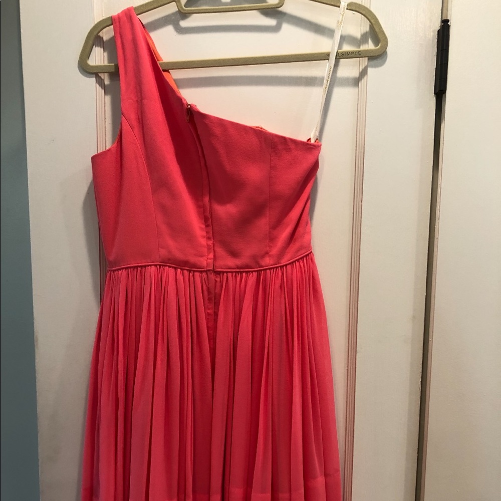 Designer Dress from Sax, bright coral color